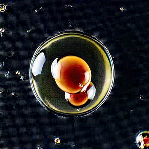 Abstract Lithograph: Macro View Of Chemical Reaction With Close-up Glass