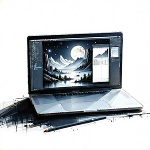 Laptop With Streaming Content With Laptop Computer