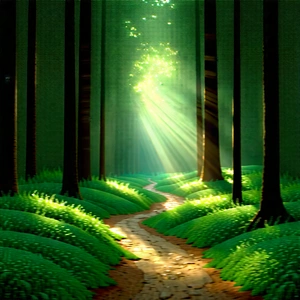 Nature Landscape Photography: Path through dense forest