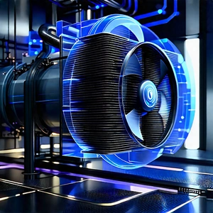 Close-up Of Cooling System With Image