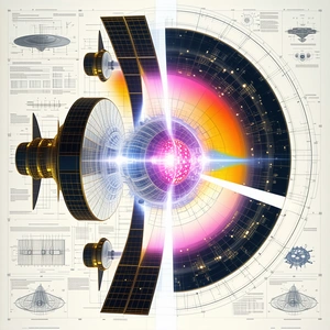 A Large, Colorful, And Detailed Illustration Of A Space Station Is Displayed On A White Background