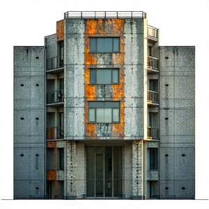 Urban Etching: Urban loft with artistic facade