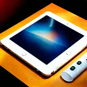 Tablet With (digital:1.14) Artwork With White Ipad