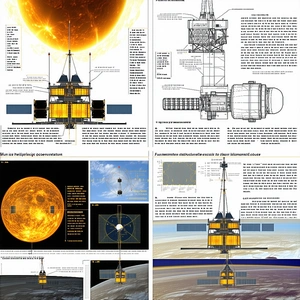 There Are Four Different Diagrams Or Images Of A Space Station