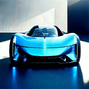 Innovative Electric Vehicle Design With Sleek Blue