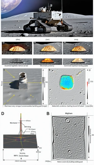 The Image Is A Series Of Graphs And Diagrams Showing The Results Of A Moon Landing