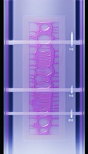 A Purple Liquid Is Flowing Through A Tube, Which Is Filled With A Purple Substance