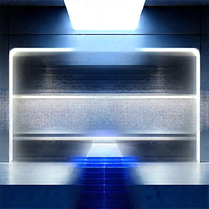 Futuristic Research Laboratory With Blurry Photo