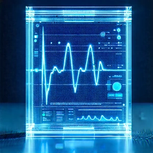 Healthcare Technology In Research Center With Blue Light