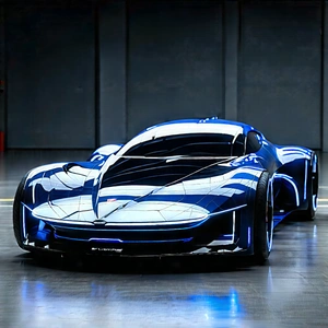 Innovative Electric Vehicle Design With Sleek Blue