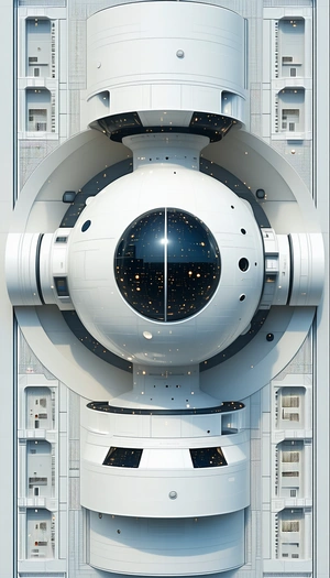 A Large White Dome Is The Focal Point Of The Image