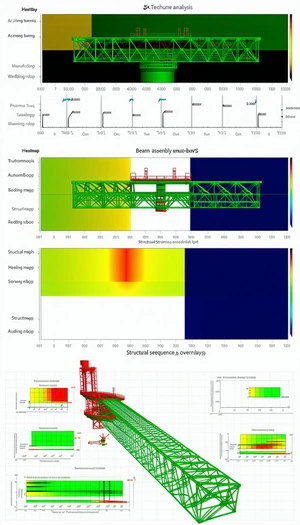 The Image Is A Graphic Representation Of A Large Structure, Possibly A Bridge Or A Building