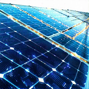 Solar panel with (digital:1.4) particles