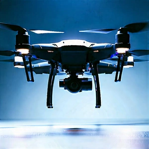 Drone With Streaming Content With Black Drone