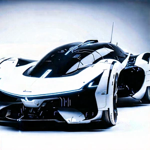 Innovative Electric Vehicle Design With Futuristic White