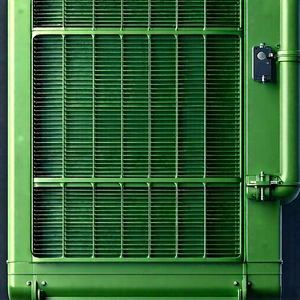 Close-up of cooling system
