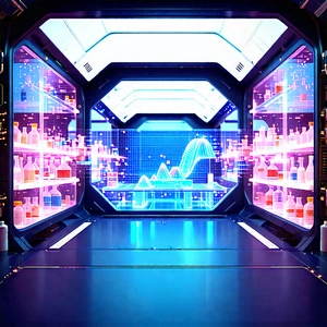 Tech 3D Render: (futuristic:1.16) research laboratory