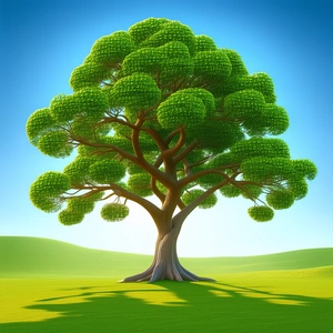 Nature Octane Render: Ancient tree in natural setting