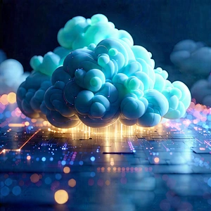 Cloud Computing Visualization With Image, There