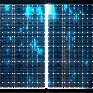 Solar Panel With Holographic Projection With Large Solar