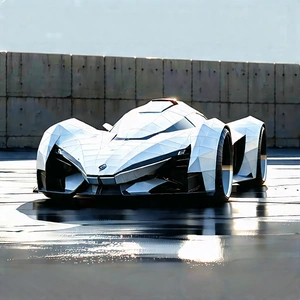 Automotive Technology In Field Deployment With Futuristic Silver