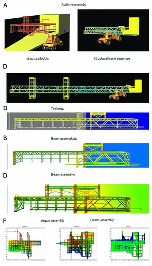 The Image Is A Series Of Diagrams Illustrating The Construction Of A Building
