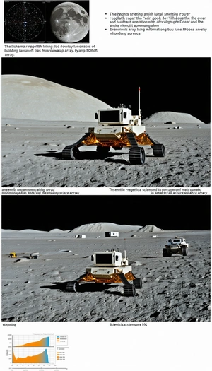 The Image Is A Split-screen View Of A Rover On The Moon