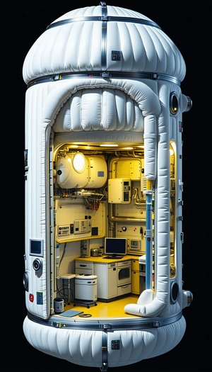 A White Room With A Lot Of Equipment In It