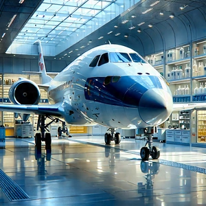 Aerospace Technology In Modern Laboratory With Large White