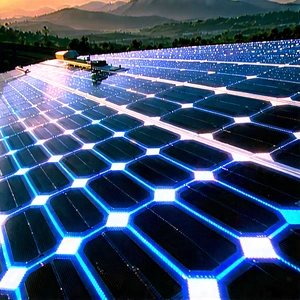 Solar Panel With Holographic Projection With Large Solar