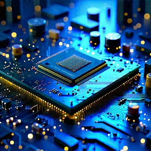 Circuit board with digital particles