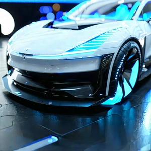 Innovative Electric Vehicle Design With Sleek, Futuristic