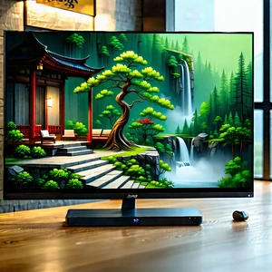 Smart Home Device With (digital:1.26) Artwork With Large Computer