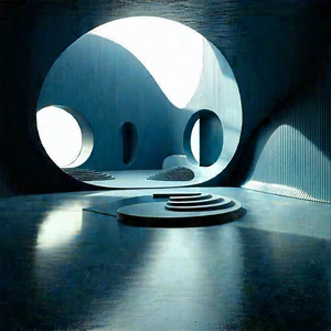 Tech Landscape Photography: (futuristic:1.3) Innovation Hub With Image, There