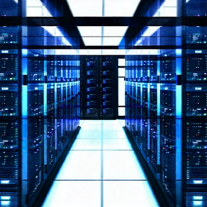 Futuristic server room