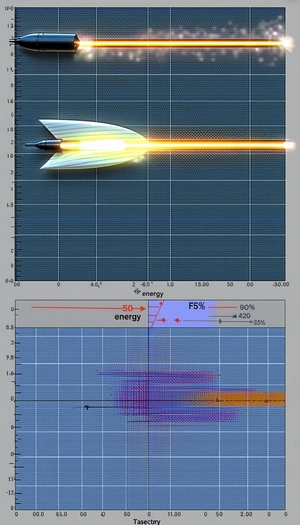 The Image Displays A Graph Showing The Energy Output Of A Rocket