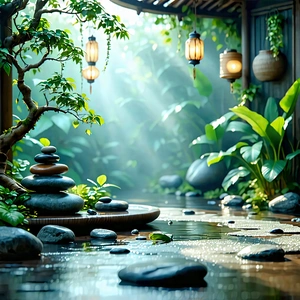 Lifestyle Blender Artwork: Wellness Scene With Natural Lighting With Image, There