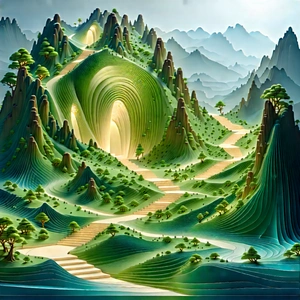 Big Data Visualization With Painting Mountainous