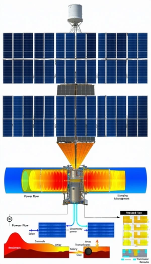 A Large Spacecraft With A Solar Panel On Its Side
