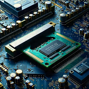 Close-up of memory module