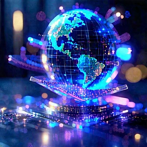 Digital Transformation Visualization With Large, Illuminated