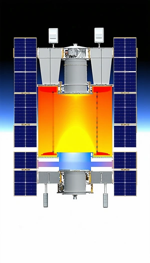 A Large, Futuristic Spacecraft With A Sleek Design