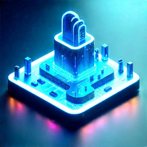 Cloud Computing Visualization With Futuristic Cityscape