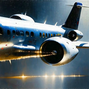 Aerospace Technology In Research Center With Large Airplane