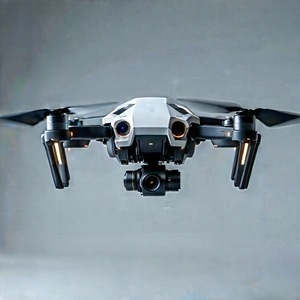 Drone With Streaming Content With Black White