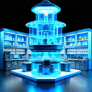 (futuristic:1.14) Research Laboratory With Futuristic Laboratory