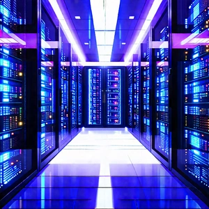 (futuristic:1.11) Server Room With Image, There