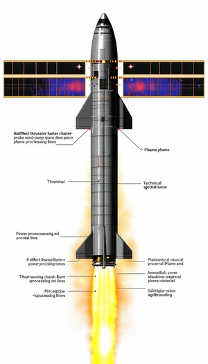 The Image Is A Diagram Of A Rocket, Showing Its Various Components And Their Functions