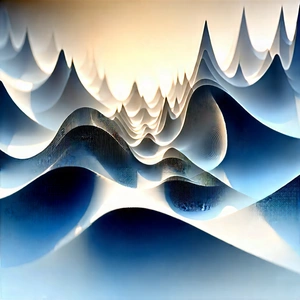 Digital Transformation Visualization With Blue White