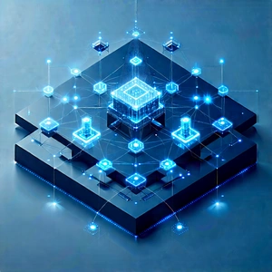 Blockchain Network Visualization With Image, There